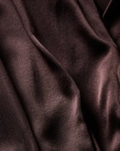 Otis Silk Dress in Dark Chocolate><noscript><img width=