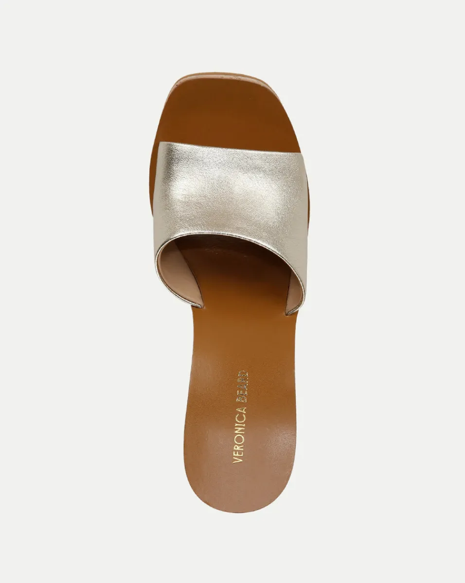 Paulita Metallic Wedge Sandal>Veronica Beard Outlet