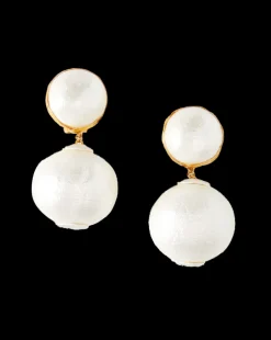 Pearl 2 Drop Earring | Post Backing in><noscript><img width=