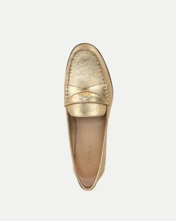 Penny Metallic Leather Loafer in><noscript><img width=