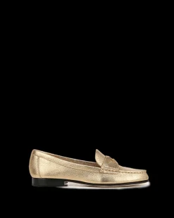 Penny Metallic Leather Loafer in><noscript><img width=