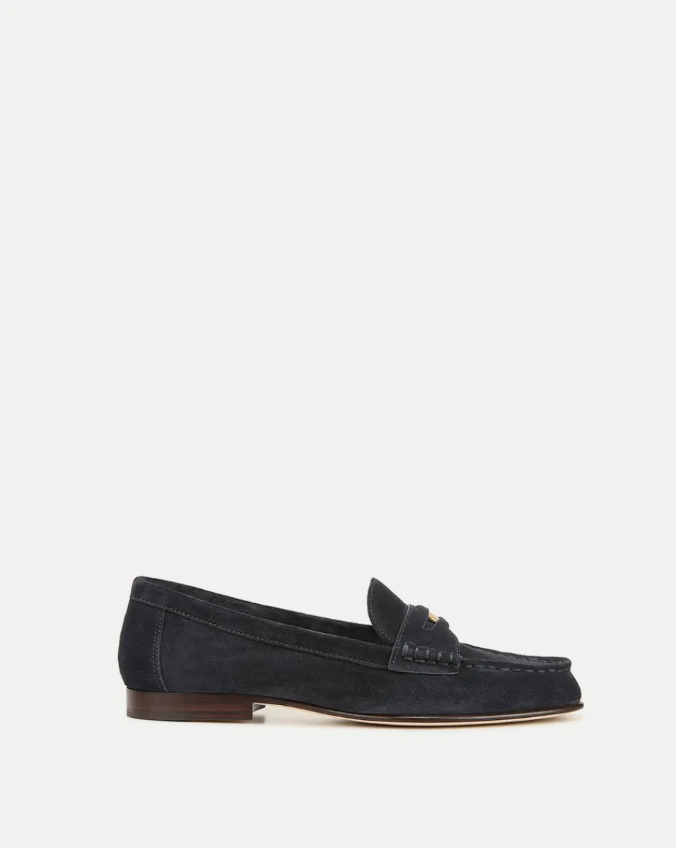 Penny Suede Loafer>Veronica Beard