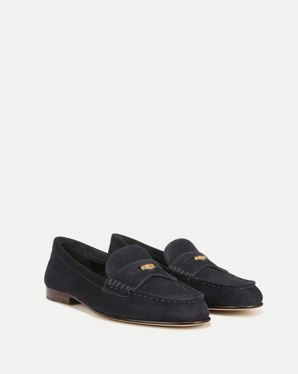 Penny Suede Loafer>Veronica Beard