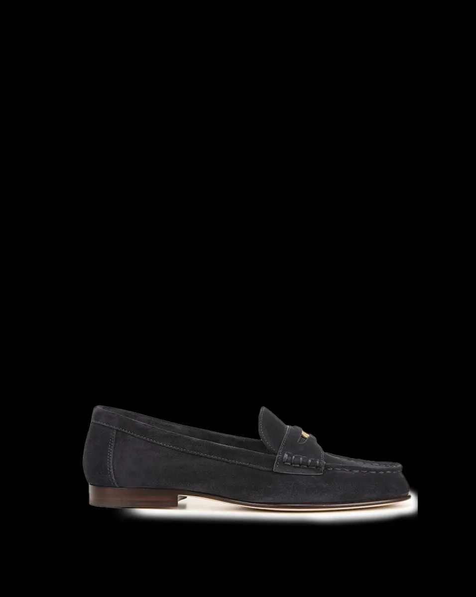 Penny Suede Loafer>Veronica Beard