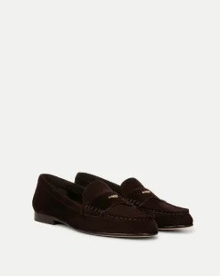 Penny Suede Loafer in>Veronica Beard