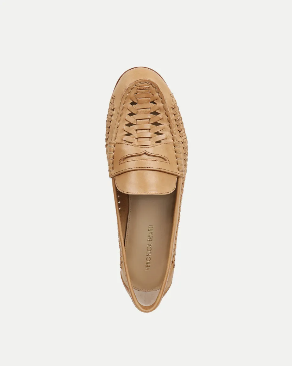 Penny Woven Leather Loafer>Veronica Beard Clearance