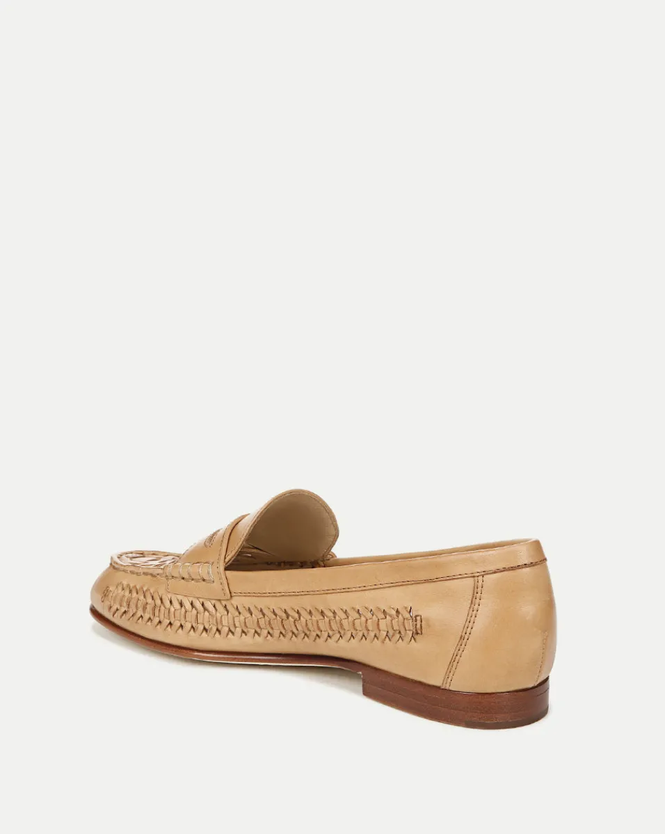 Penny Woven Leather Loafer>Veronica Beard Clearance