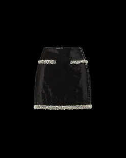 Perry Pearl Trim Sequin Skirt in x Poppy Delevingne><noscript><img width=