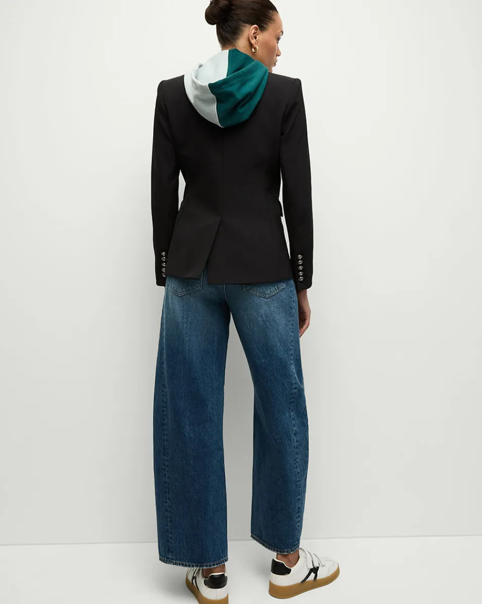 Philadelphia Eagles Dickey Jacket in Black/Silver>Veronica Beard Best