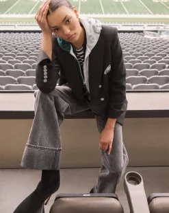 Philadelphia Eagles Dickey Jacket in Black/Silver><noscript><img width=