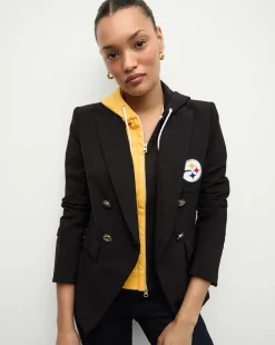 Pittsburgh Steelers Dickey Jacket in Black/Gold>Veronica Beard New
