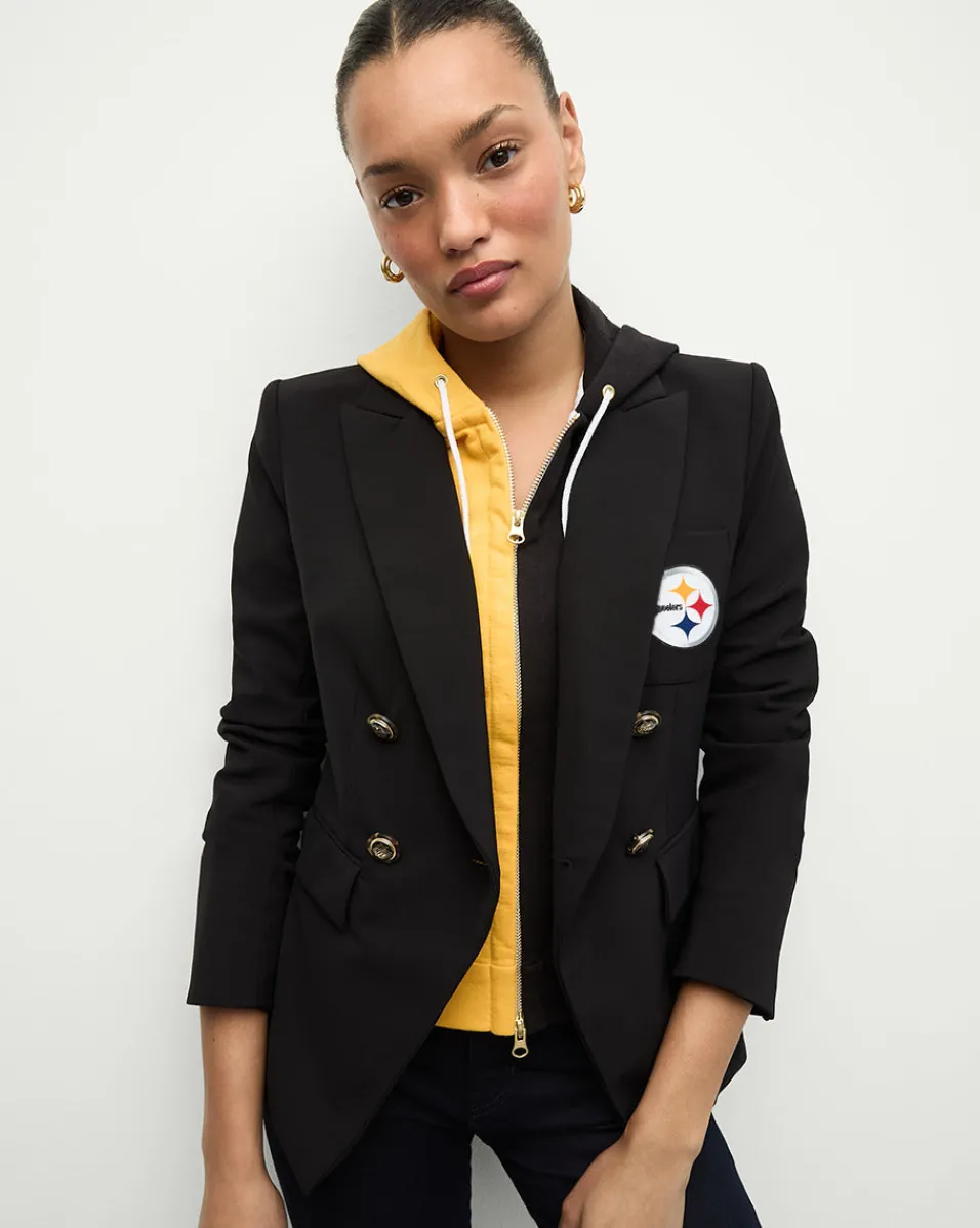 Pittsburgh Steelers Dickey Jacket in Black/Gold>Veronica Beard New