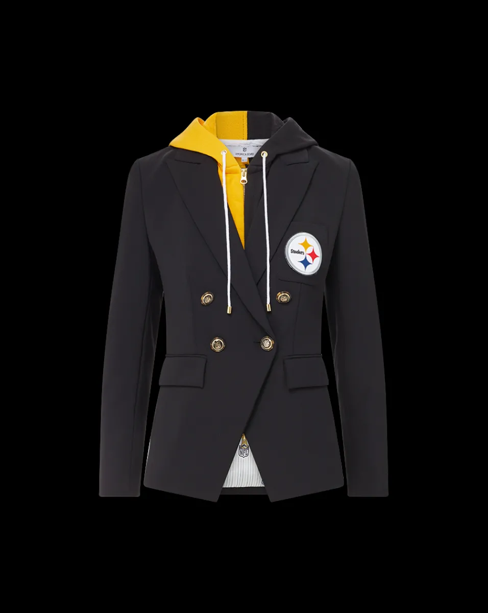 Pittsburgh Steelers Dickey Jacket in Black/Gold>Veronica Beard New