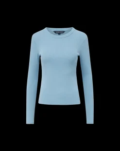 Pruitt Long-Sleeve Top in Light Blue><noscript><img width=
