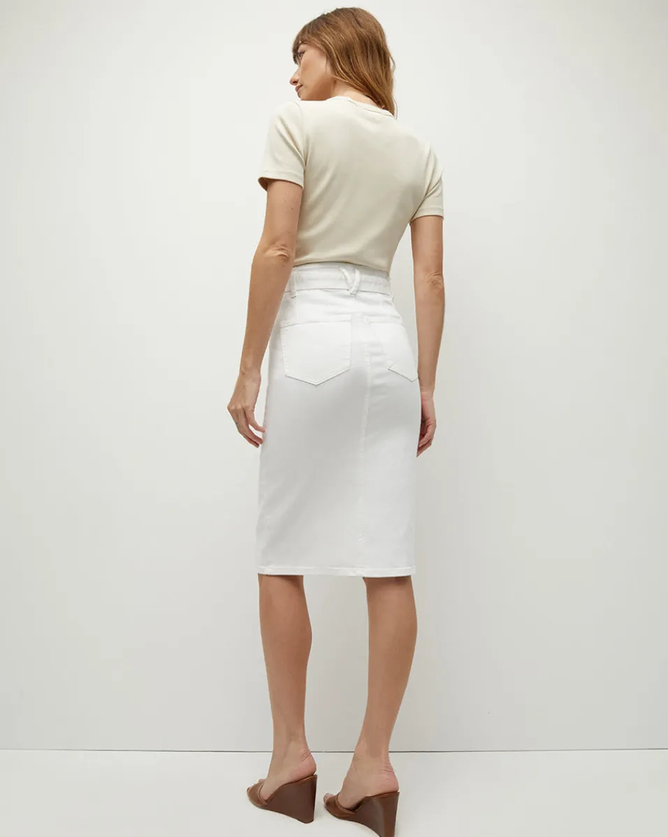 Pruitt Ribbed Tee in>Veronica Beard