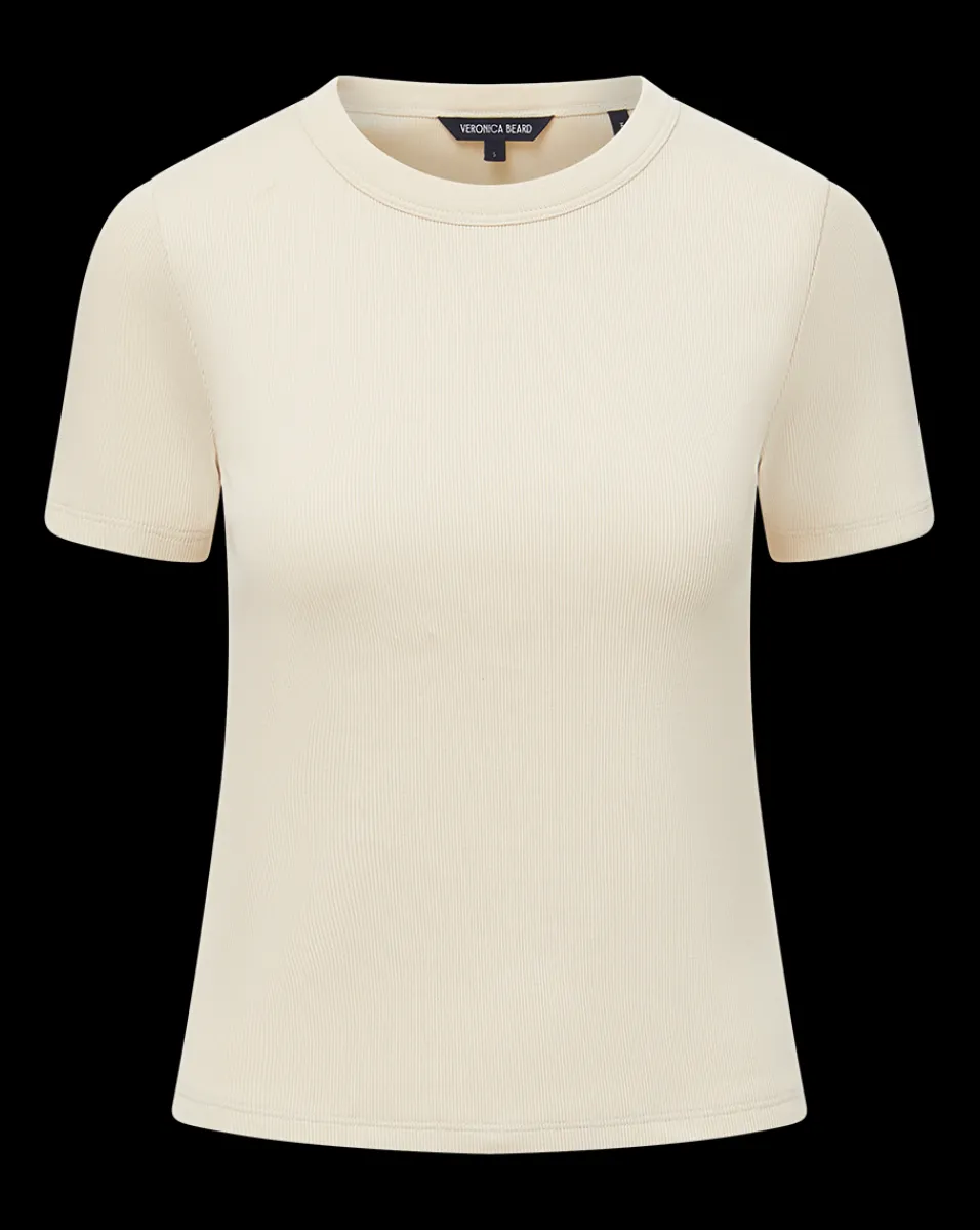 Pruitt Ribbed Tee in>Veronica Beard