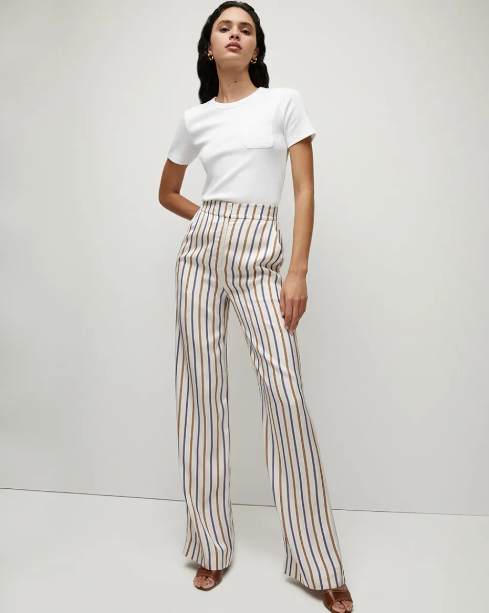 Pruitt Ribbed Pocket Tee>Veronica Beard Outlet