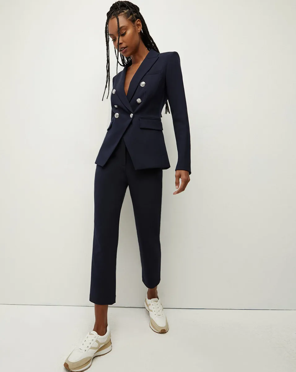 Renzo Slim-Leg Pant>Veronica Beard New