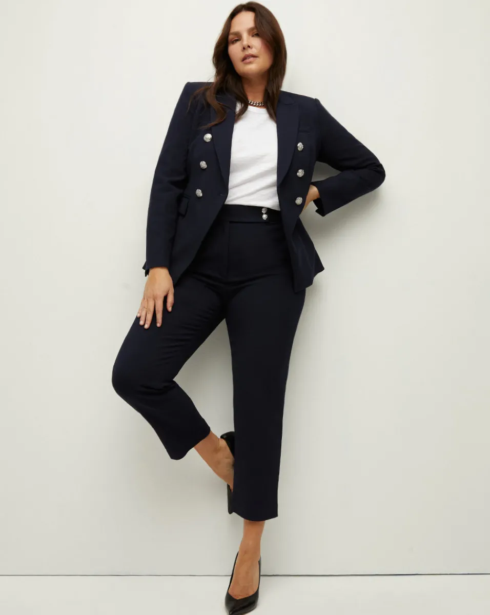 Renzo Slim-Leg Pant>Veronica Beard New