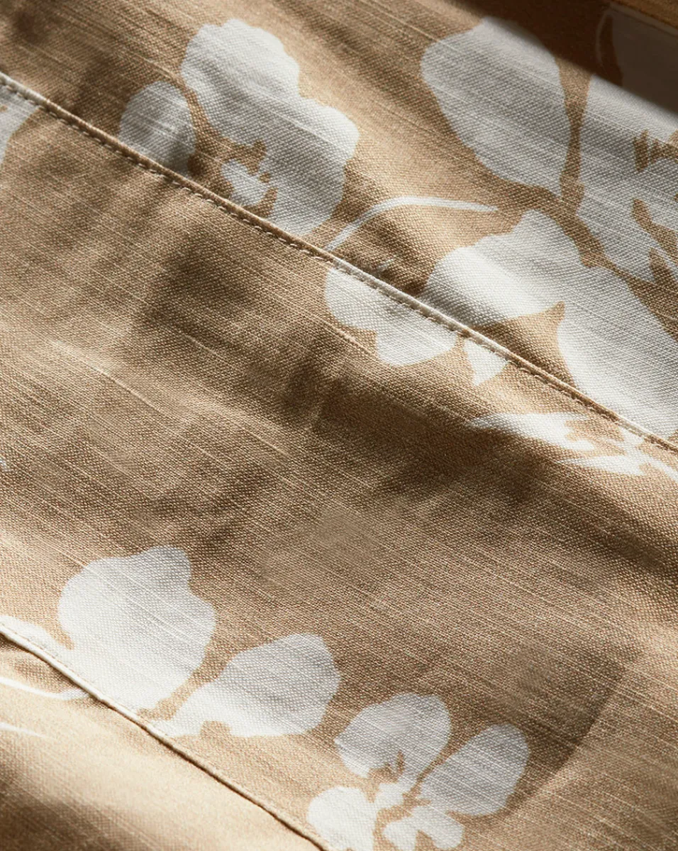 Rosedale Stretch-Linen Dress in Stone Khaki/Off-White>Veronica Beard Online