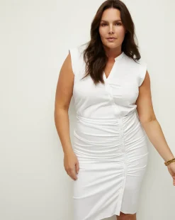 Ruched Shirt Dress by>Veronica Beard New