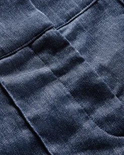 Runo Linen Short in Blue Melange>Veronica Beard Outlet