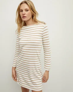 Ruta Striped Dress in>Veronica Beard Hot
