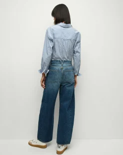 Ryder Saddle Jean in Blue Denim | Barrel Jeans><noscript><img width=