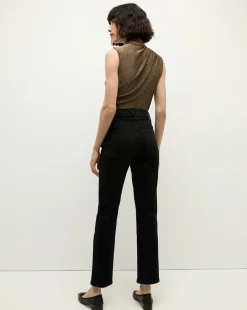 Ryleigh Black Wash High-Rise Straight-Leg Jean><noscript><img width=