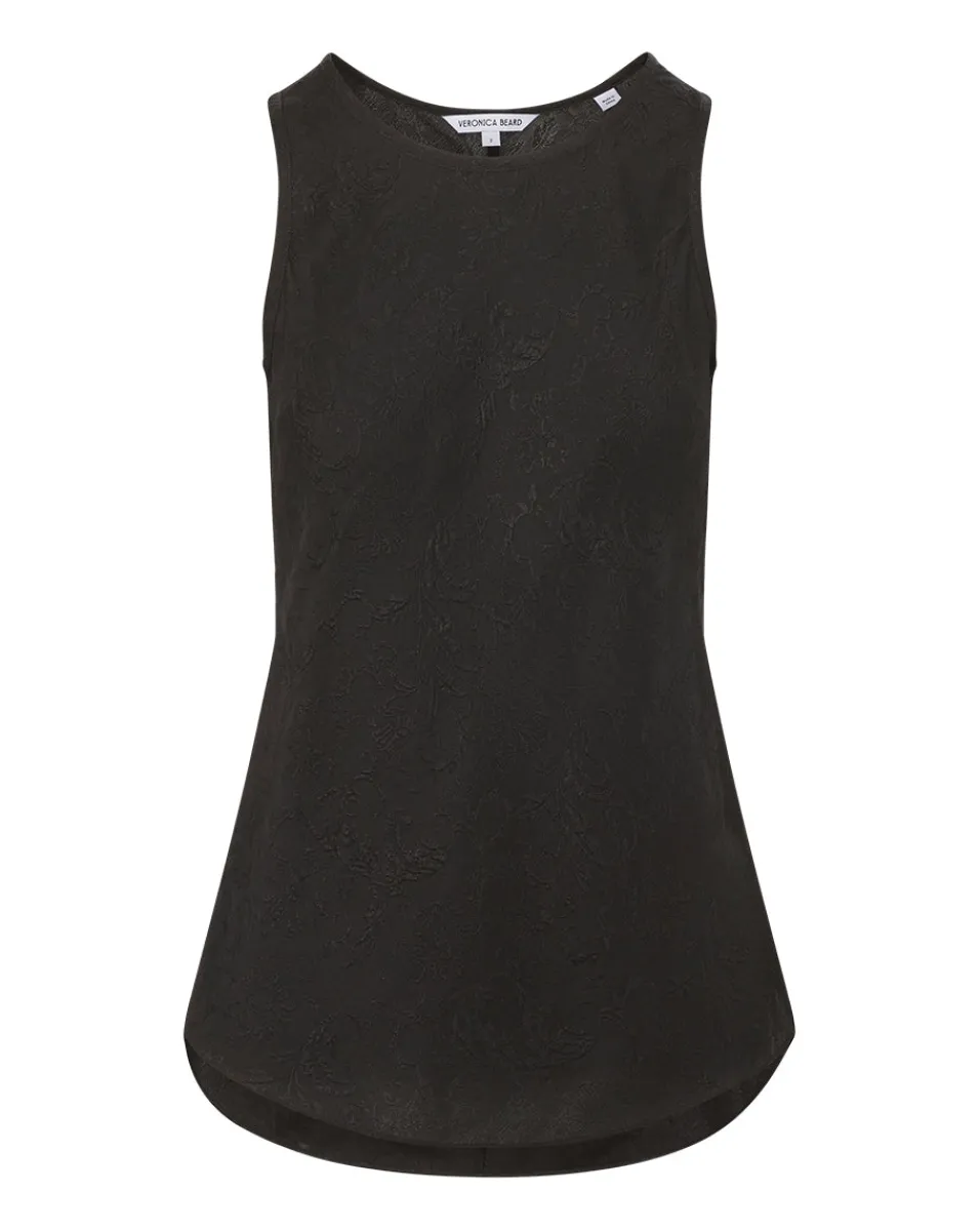 Sabrina Satin Crepe Tank Top>Veronica Beard