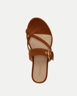 Salva Suede Crisscross Sandal in><noscript><img width=