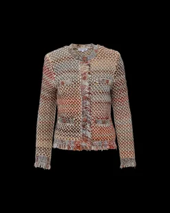 Sariyah Knit Jacket in Red Multi><noscript><img width=