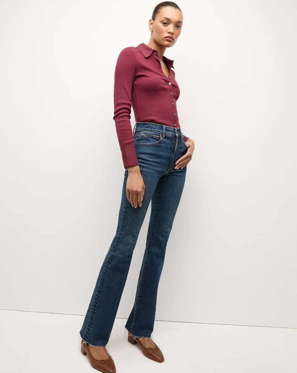 Scottie Button Down Shirt in>Veronica Beard Outlet