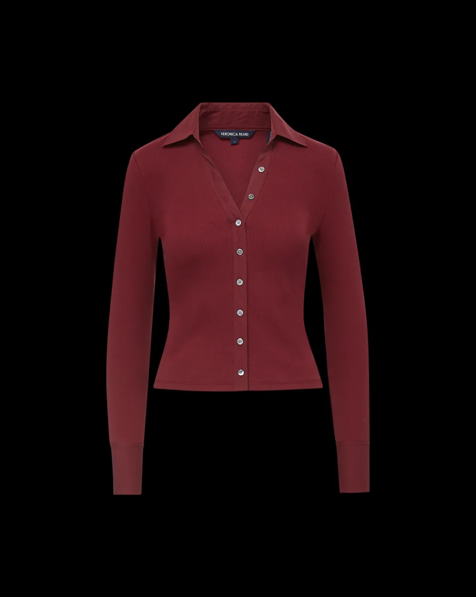 Scottie Button Down Shirt in>Veronica Beard Outlet