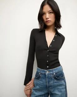 Scottie Button-Down Shirt in>Veronica Beard New