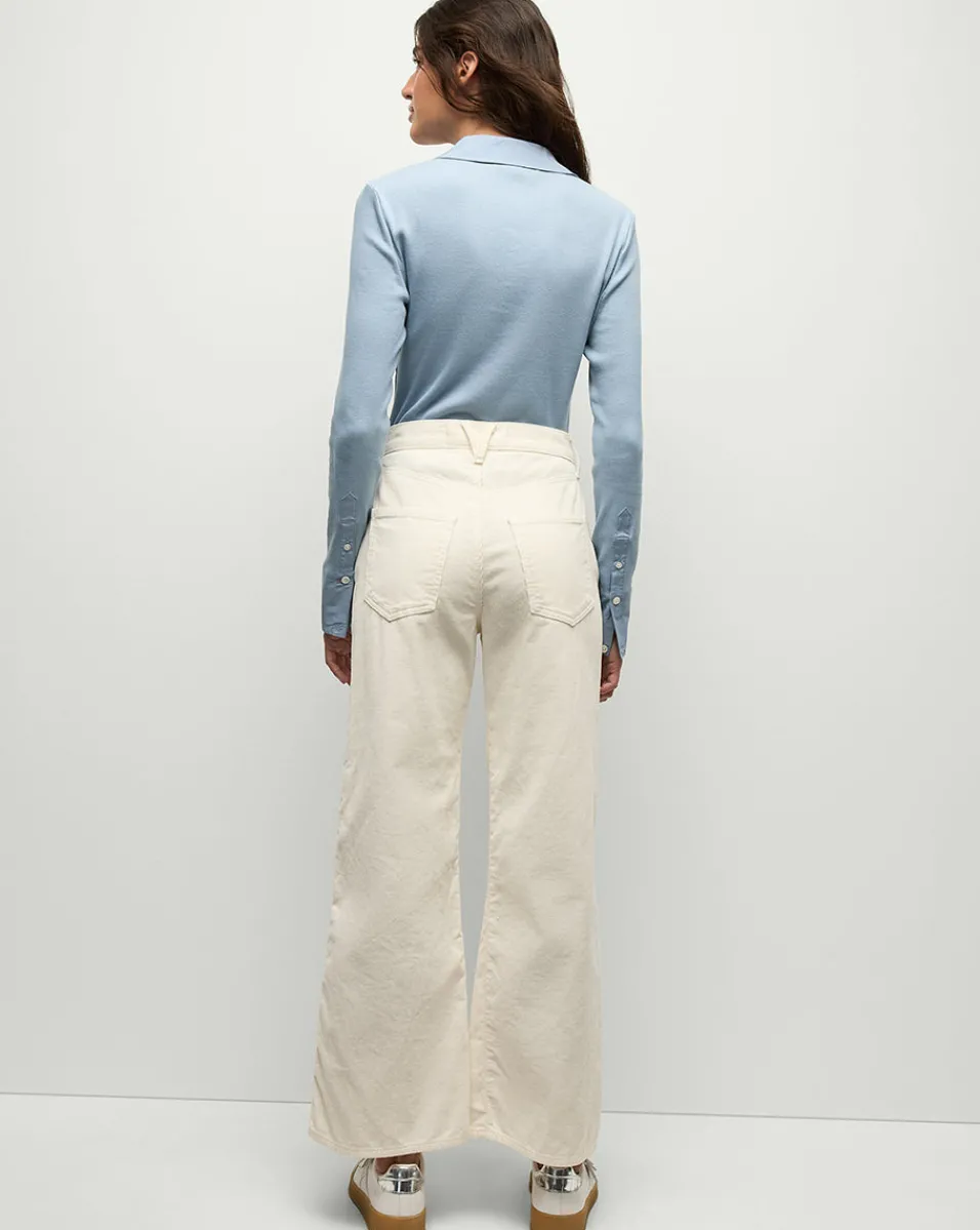 Scottie Button-Down Shirt in Smoke Blue>Veronica Beard Best