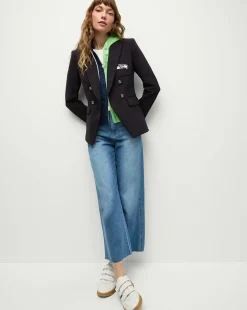 Seattle Seahawks Dickey Jacket in Navy/Silver>Veronica Beard Outlet