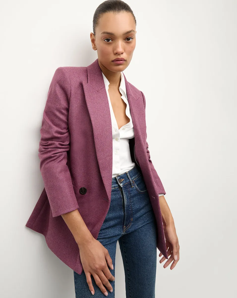 Sevyn Dickey Jacket in Mauve>Veronica Beard Outlet