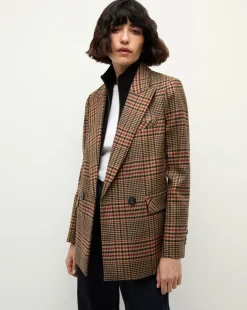 Sevyn Plaid Dickey Jacket in Camel & Black><noscript><img width=