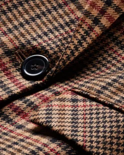 Sevyn Plaid Dickey Jacket in Camel & Black><noscript><img width=