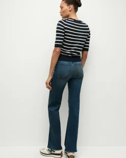 Shana Cashmere Striped Sweater in><noscript><img width=