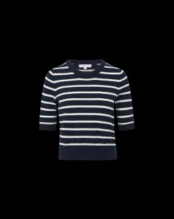 Shana Cashmere Striped Sweater in><noscript><img width=