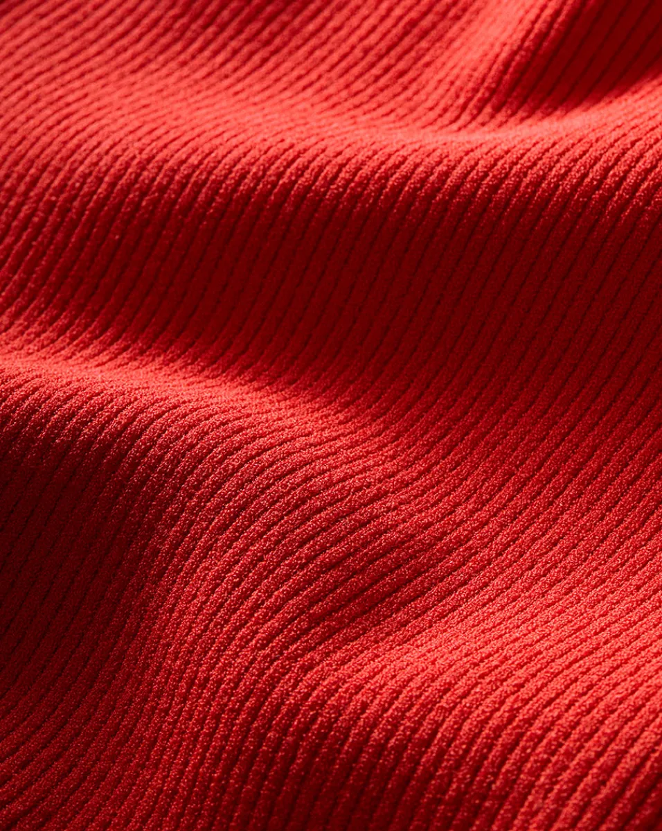 Sid Sleeveless Crew-Neck Pullover in Red>Veronica Beard Discount