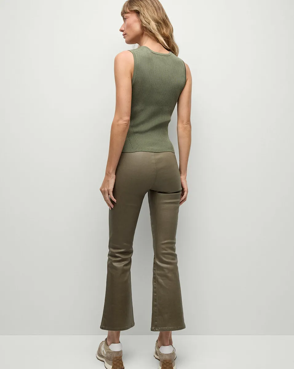 Sid Sleeveless Pullover in Stone Army>Veronica Beard New