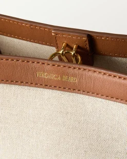 Small Canvas Feedbag in Cream Linen & Tan><noscript><img width=