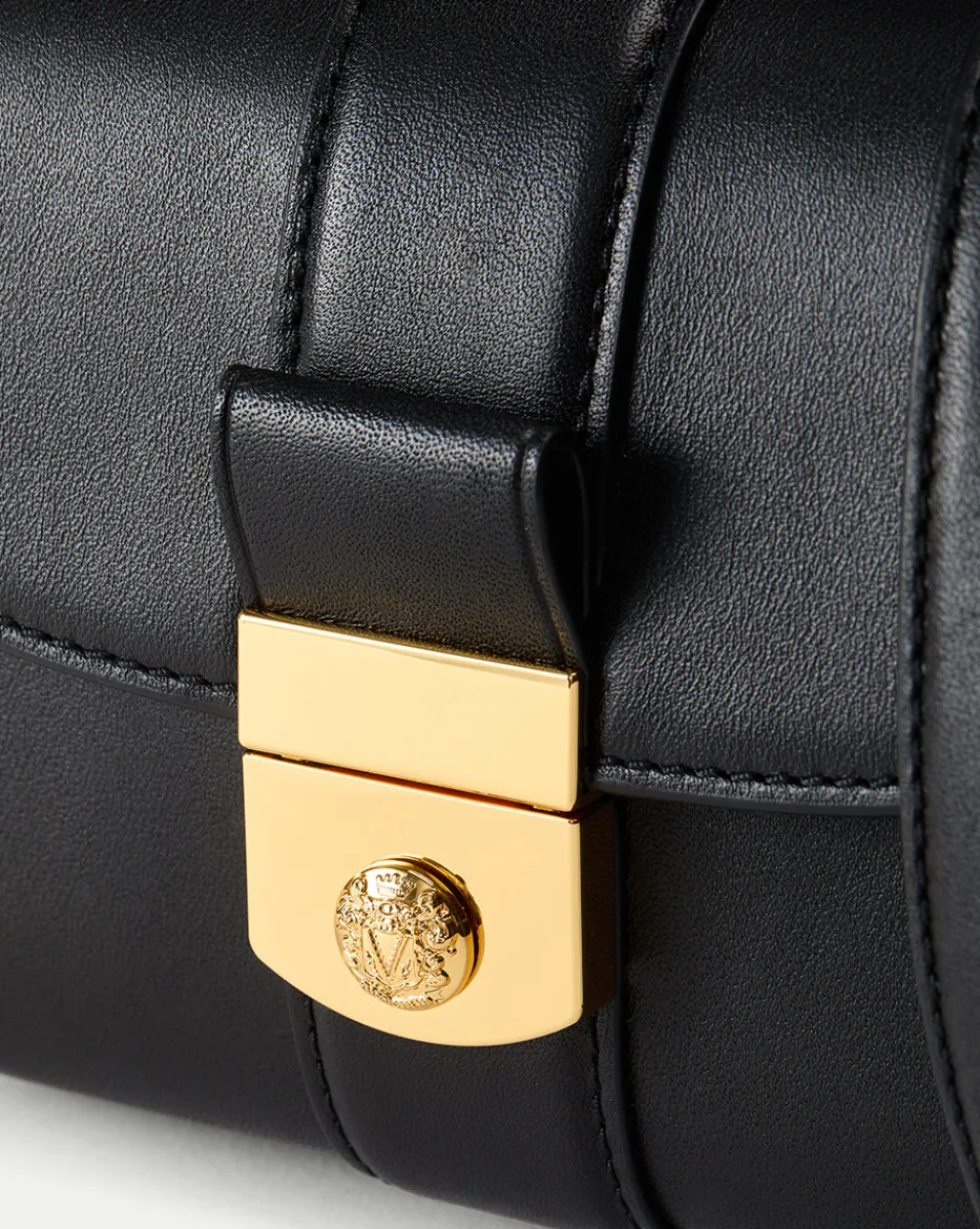 Small Crest Lock Trap Bag in>Veronica Beard Hot