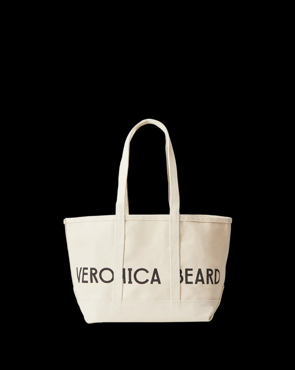 Small Logo Canvas Tote in>Veronica Beard Sale
