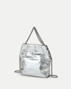Small Metallic Slouch Shoulder Bag in><noscript><img width=
