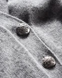 Solene Cashmere Cardigan in Heather Grey><noscript><img width=