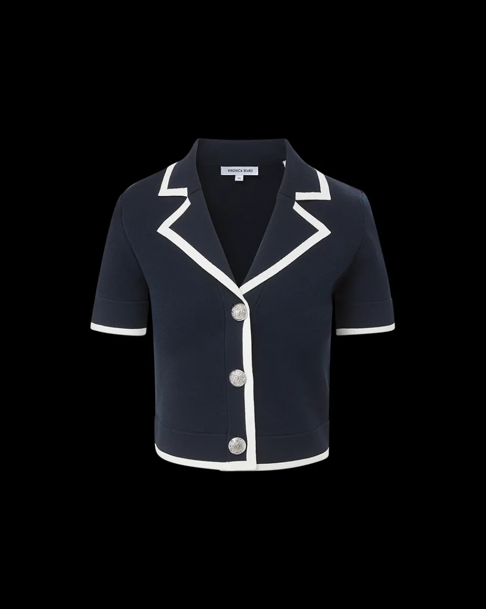 Stovall Knit Jacket in>Veronica Beard Hot